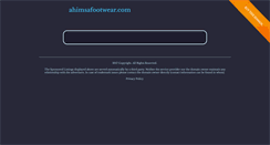Desktop Screenshot of ahimsafootwear.com